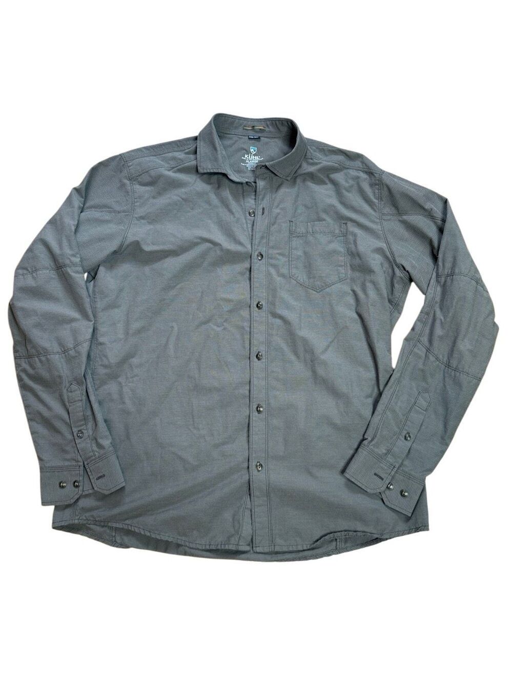 Kuhl Stoke Gray Long Sleeve Button Down shirt XL